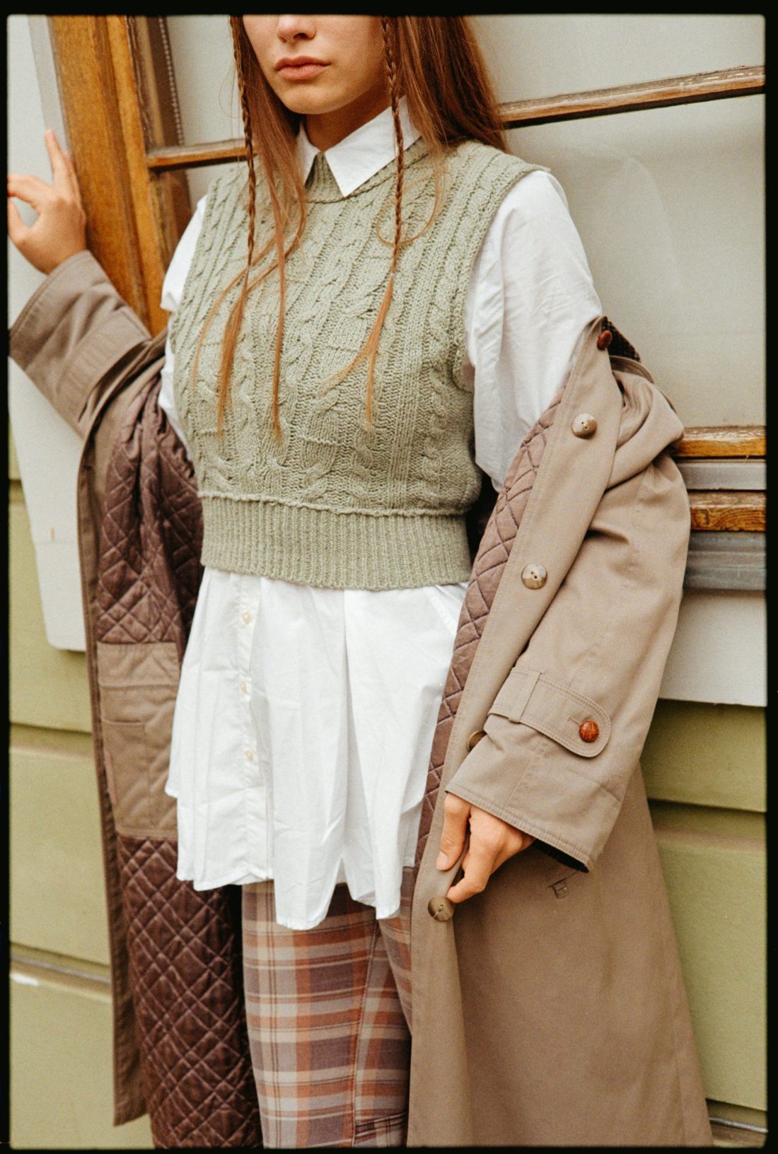 Fashion photography of a woman wearing Free People clothes in Vienna