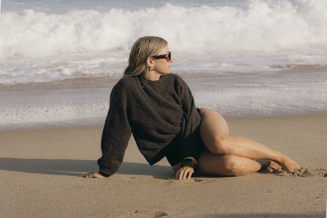 Fashion and swimwear photography of a woman at the beach