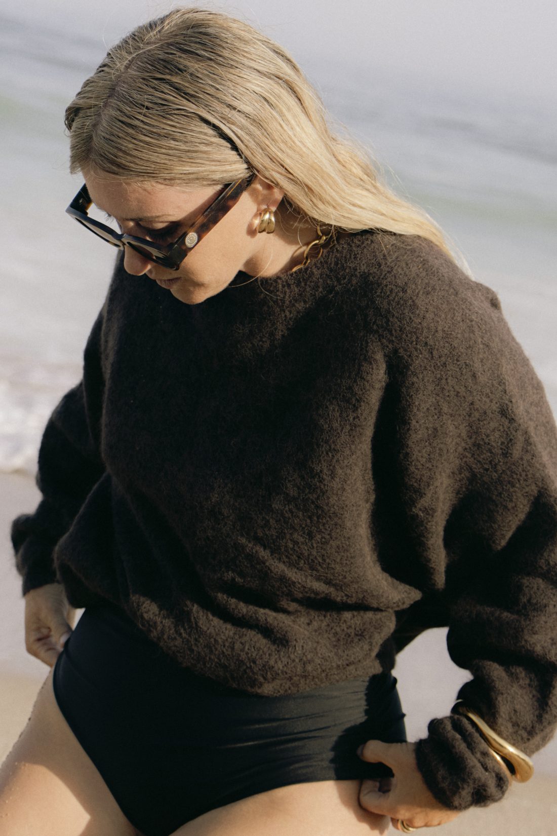 Fashion and swimwear photography of a woman at the beach