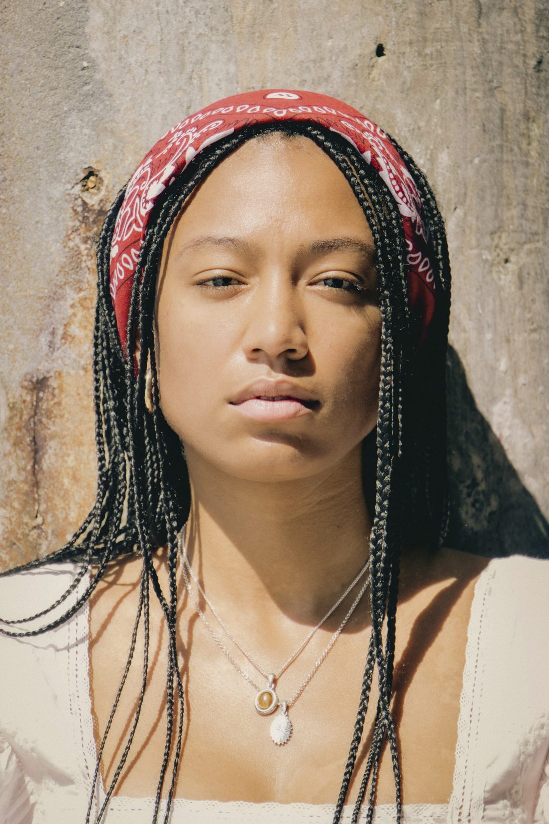 Fashion photography and editorial style — a woman wearing cowgirl clothes in Biarritz