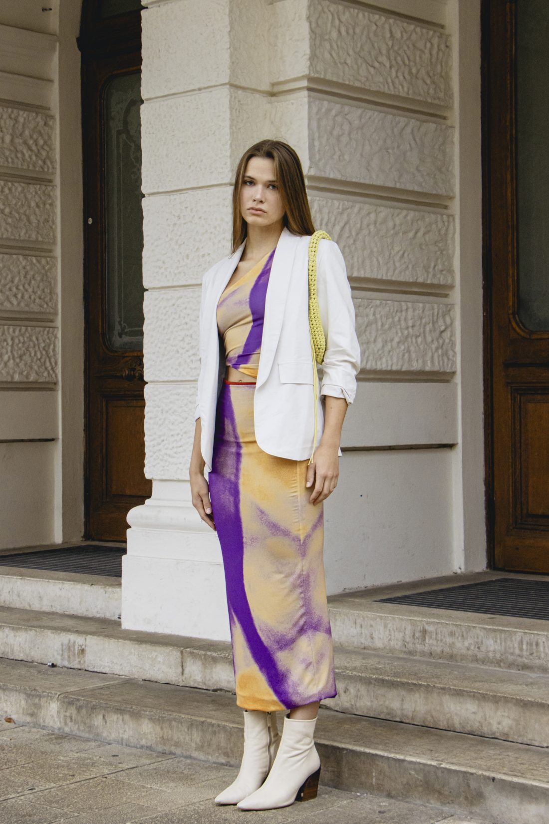 Fashion photography of a woman wearing clothes from Feners in Vienna