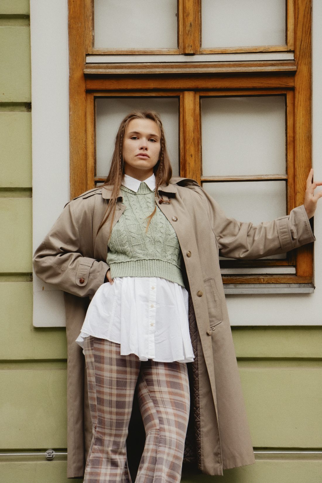 Fashion photography of a woman wearing Free People clothes in Vienna