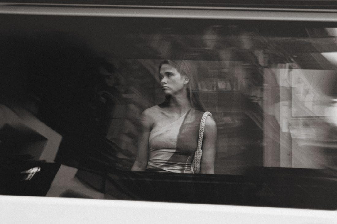 Fashion photography of a woman wearing Feners clothes in Vienna