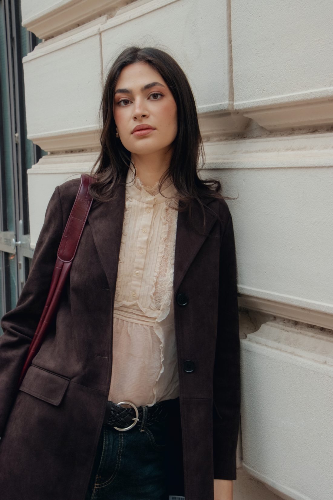 Fashion photography of a woman in the street of Vienna