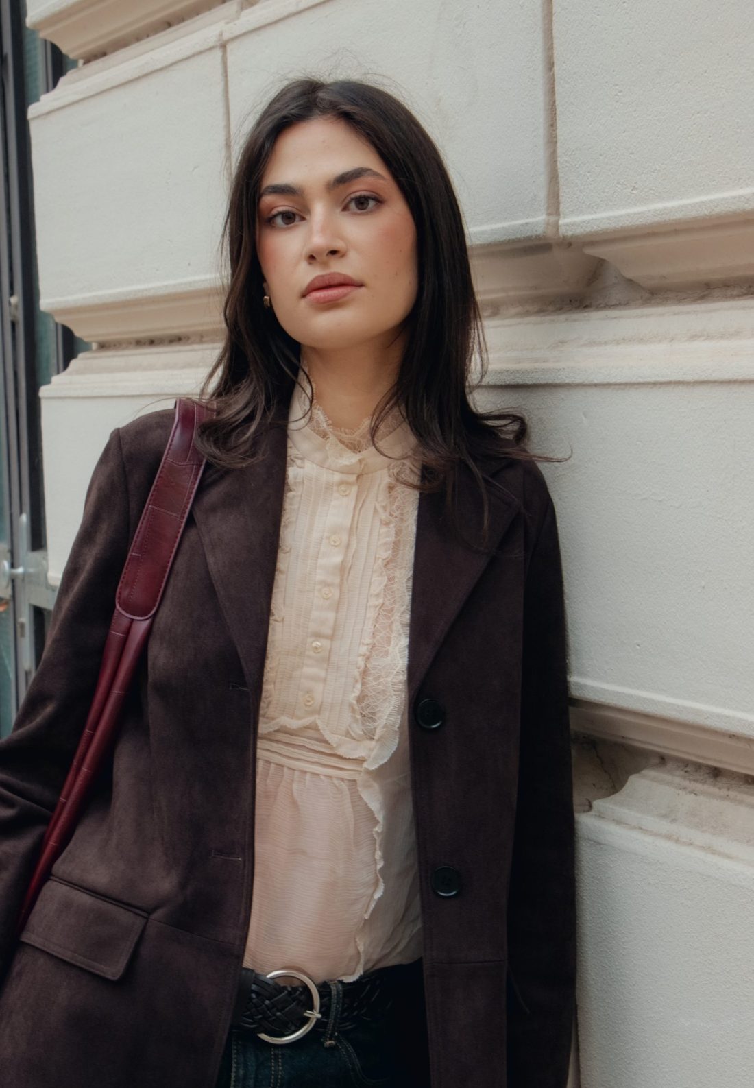 Fashion photography of a woman in the street of Vienna