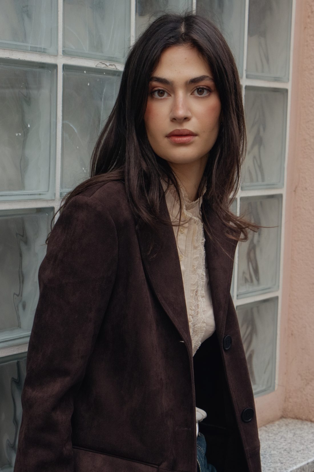 Fashion photography of a woman in the street of Vienna