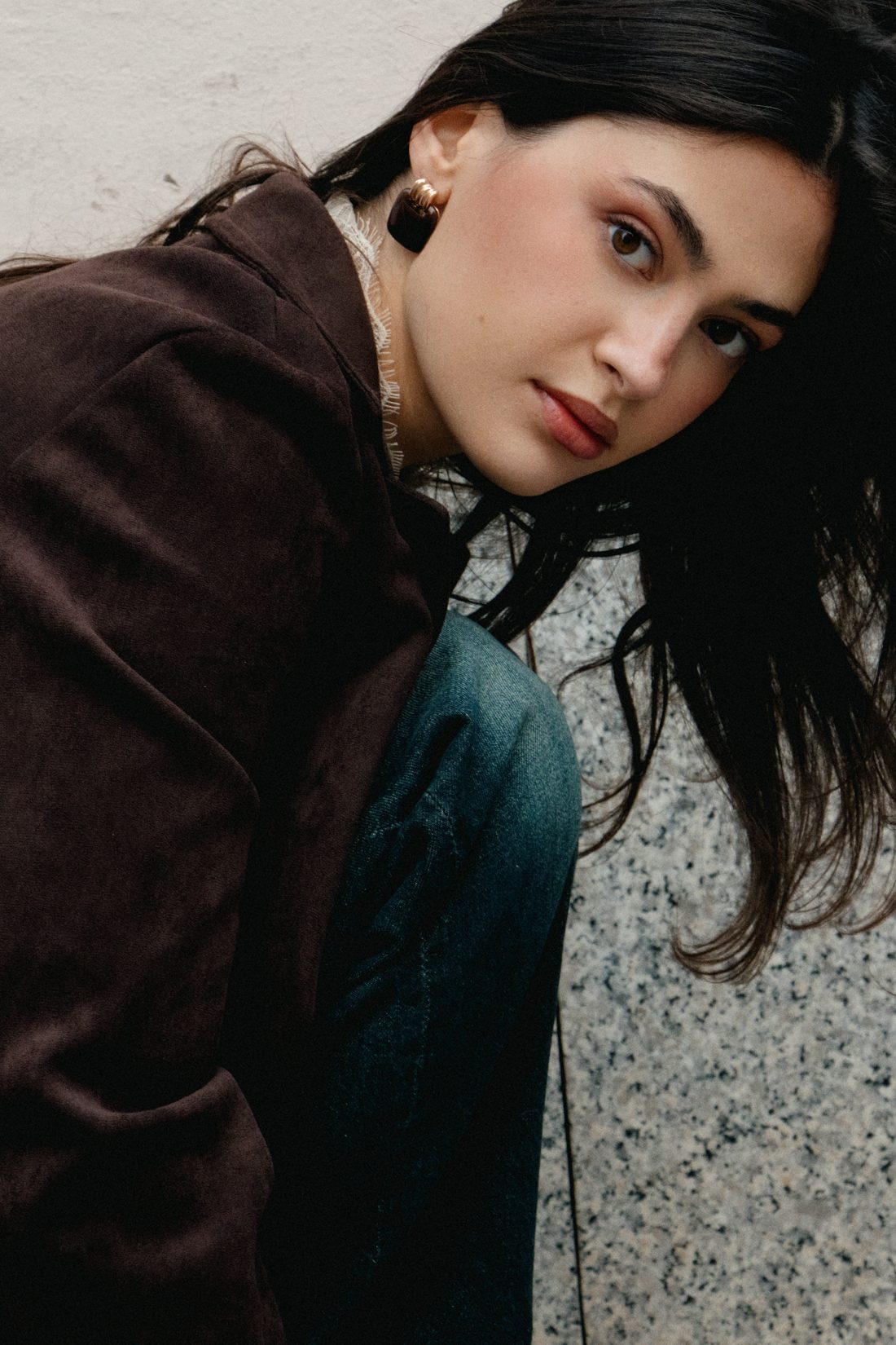 Fashion photography of a woman in the street of Vienna