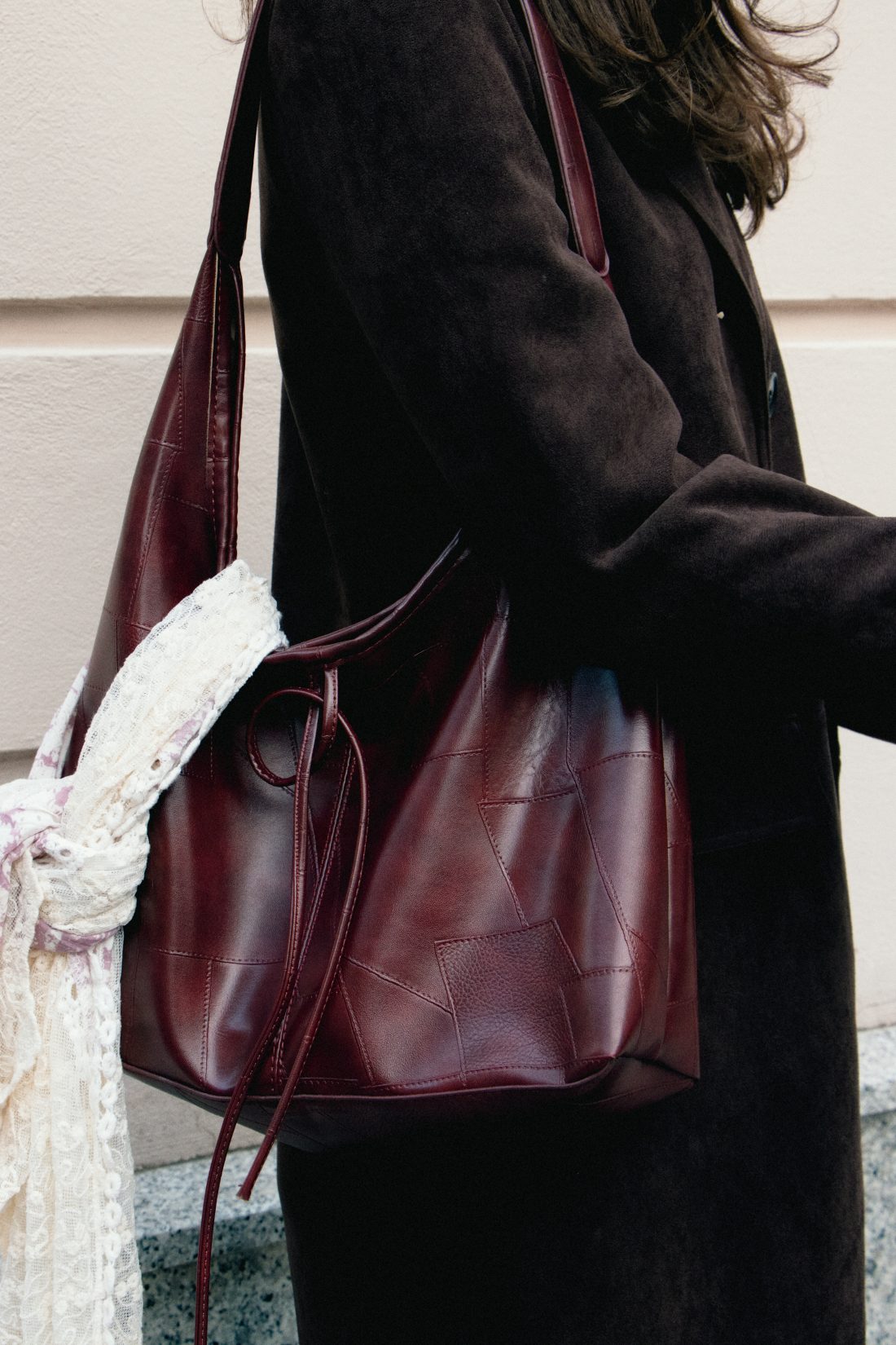 Fashion photography of a woman in the street of Vienna