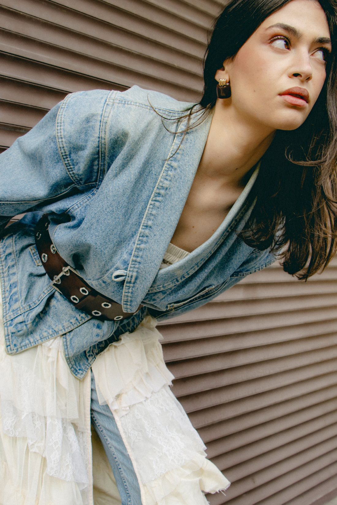 Fashion photography and editorial style of a woman in Vienna