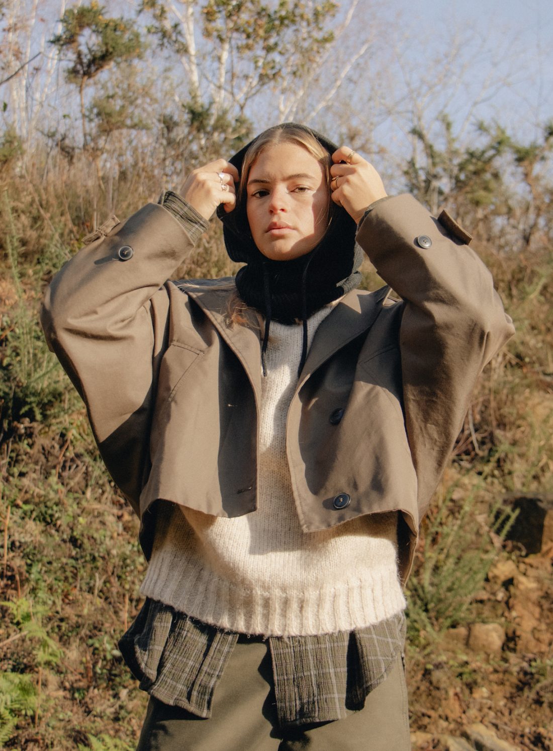 Fashion photography of a woman at a French Basque Country