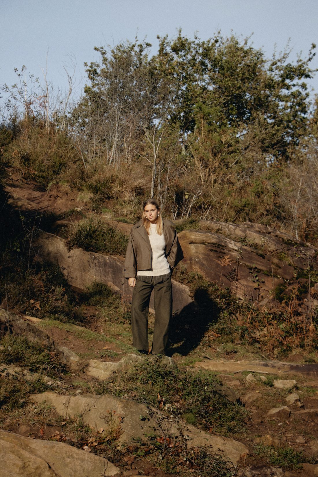 Fashion photography of a woman at a French Basque Country