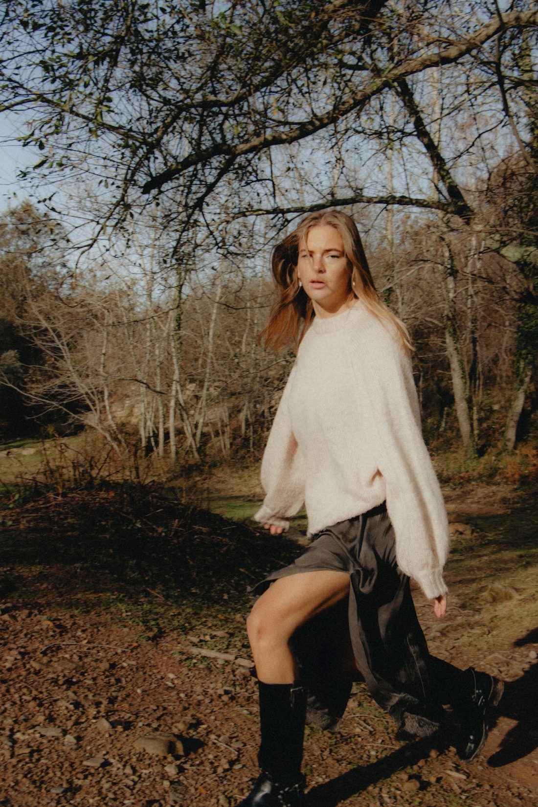 Fashion photography of a woman at a French Basque Country