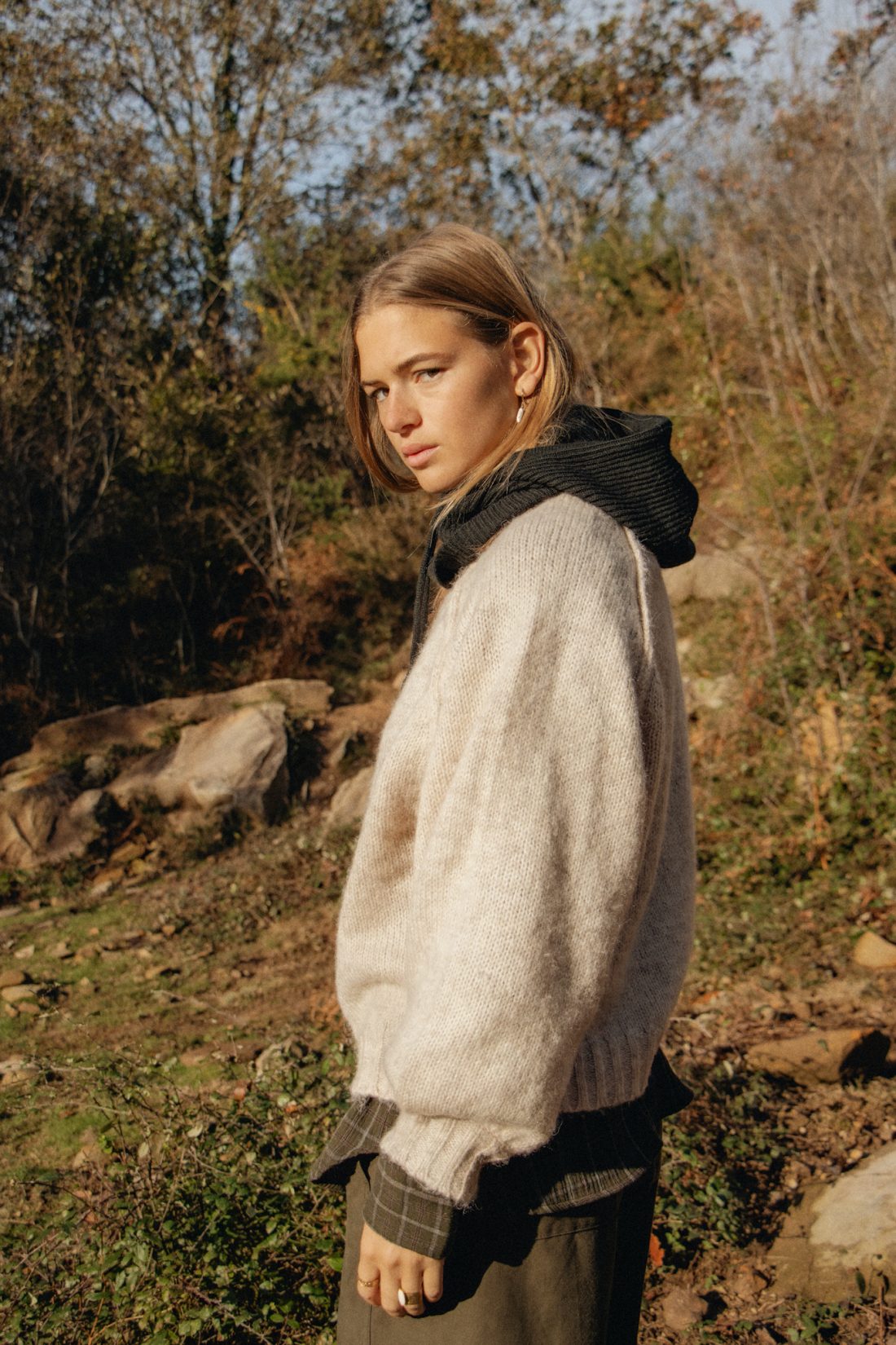 Fashion photography of a woman at a French Basque Country