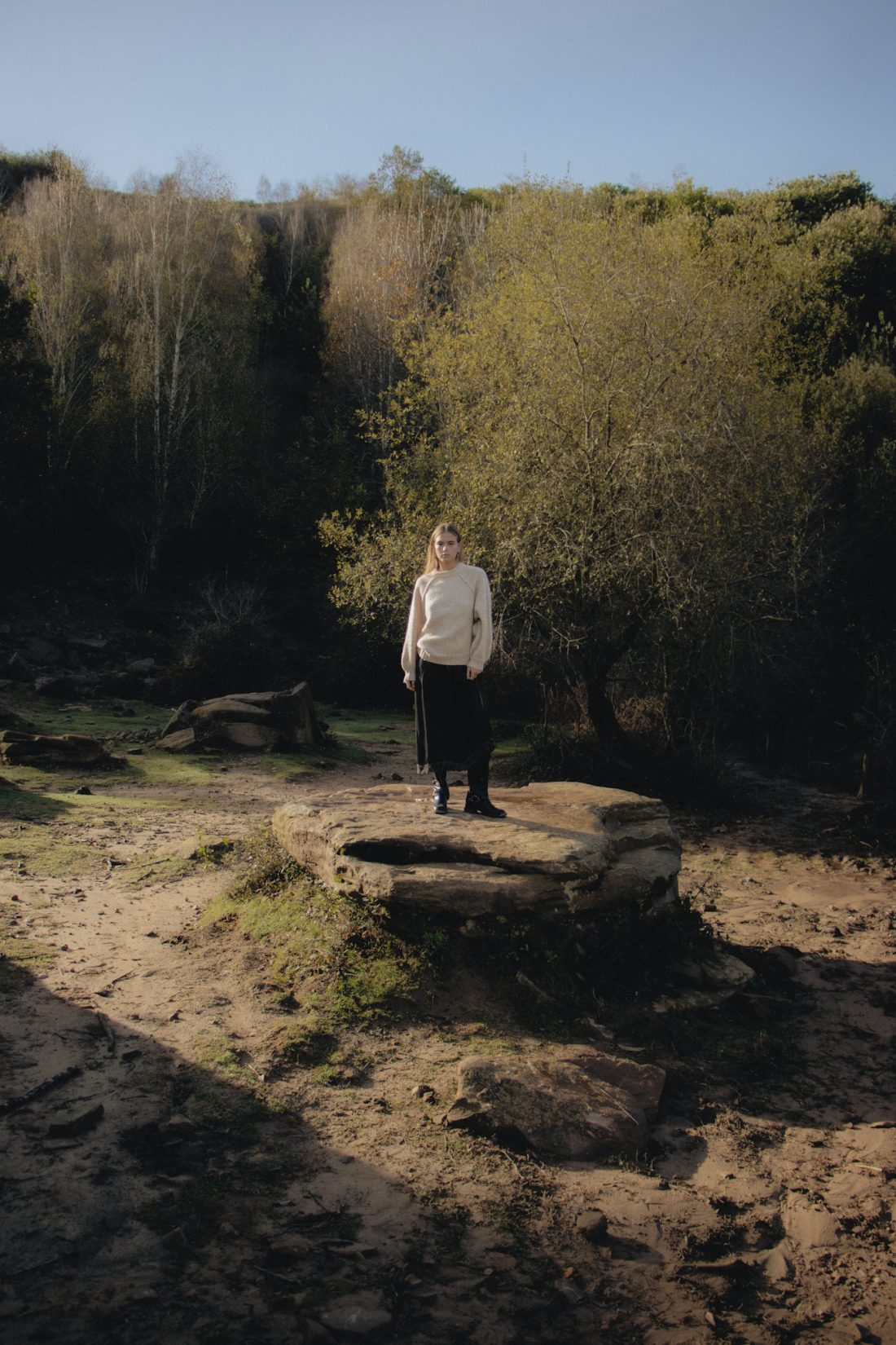 Fashion photography of a woman at a French Basque Country
