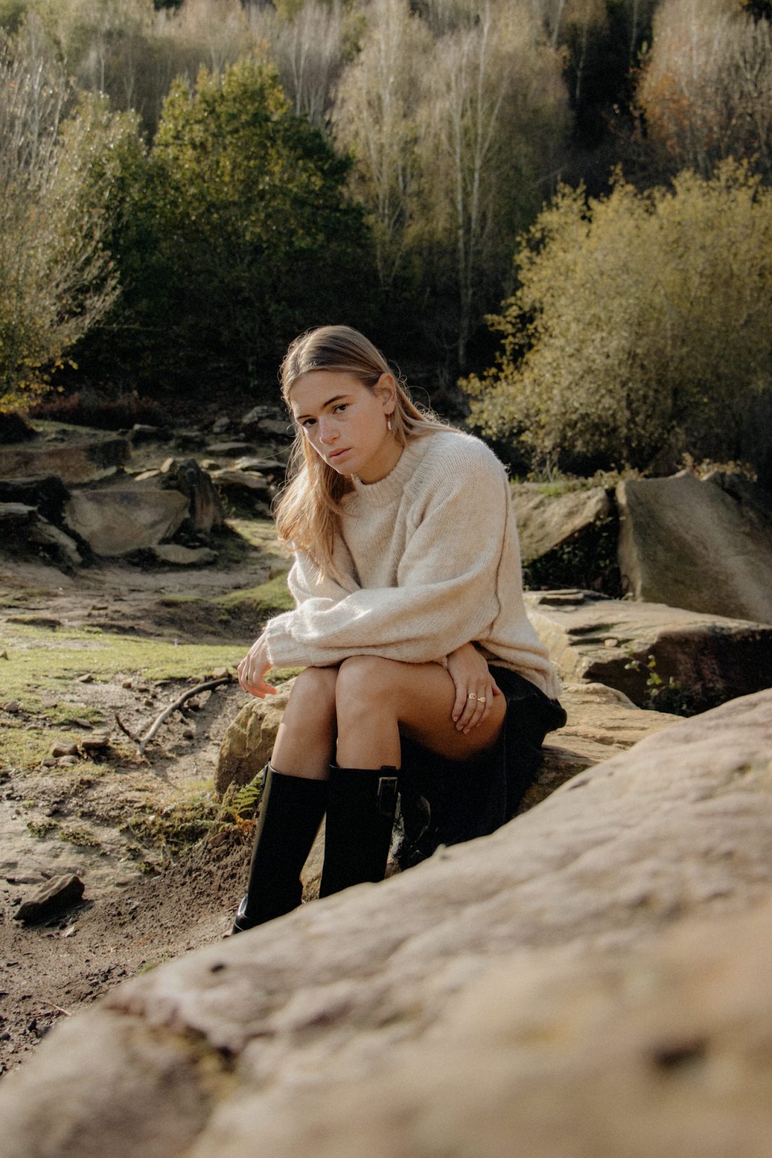 Fashion photography of a woman at a French Basque Country