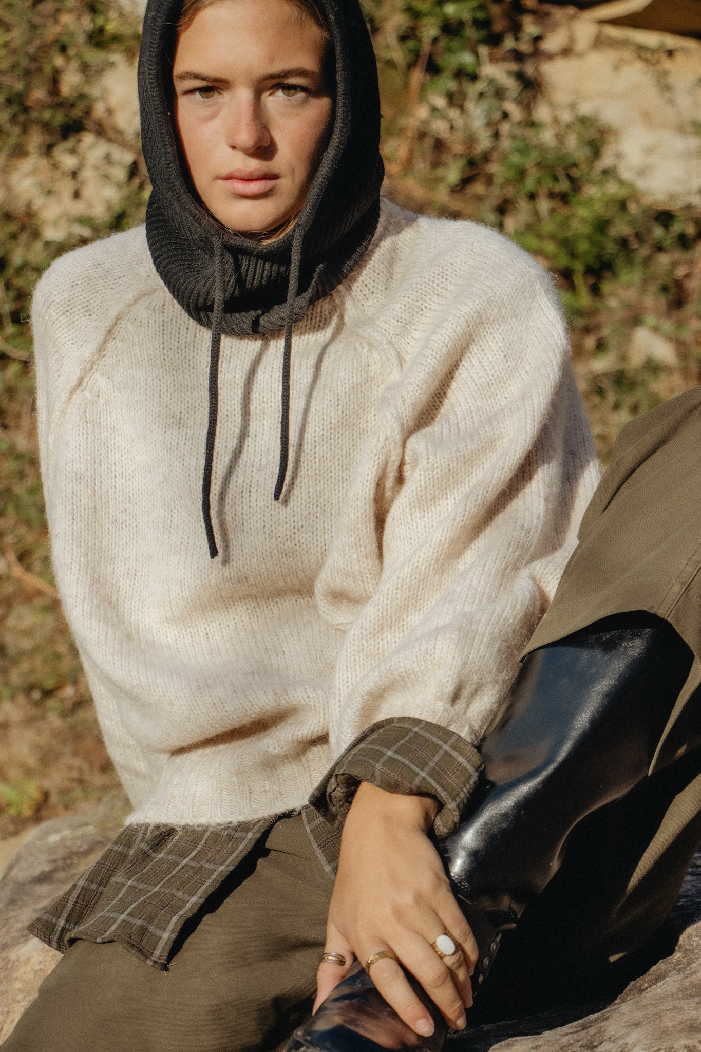 Fashion photography of a woman at a French Basque Country