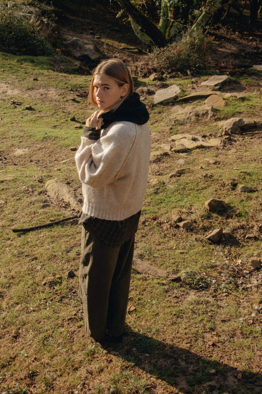 Fashion photography of a woman at a French Basque Country