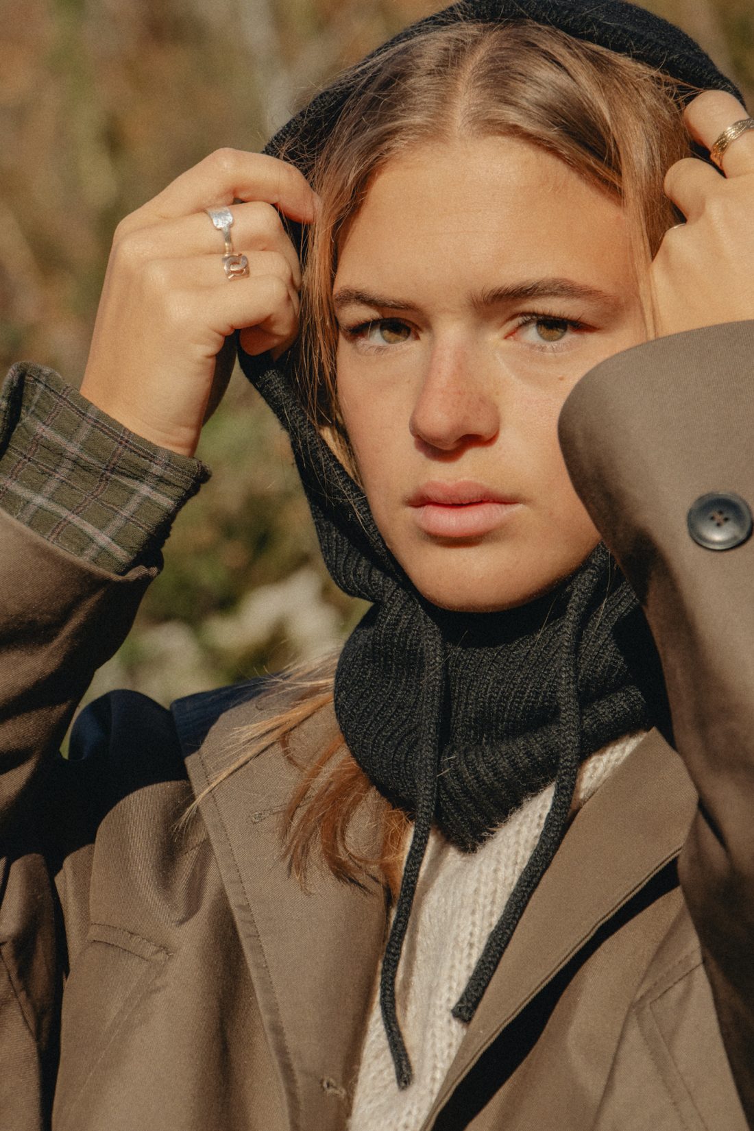 Fashion photography of a woman at a French Basque Country