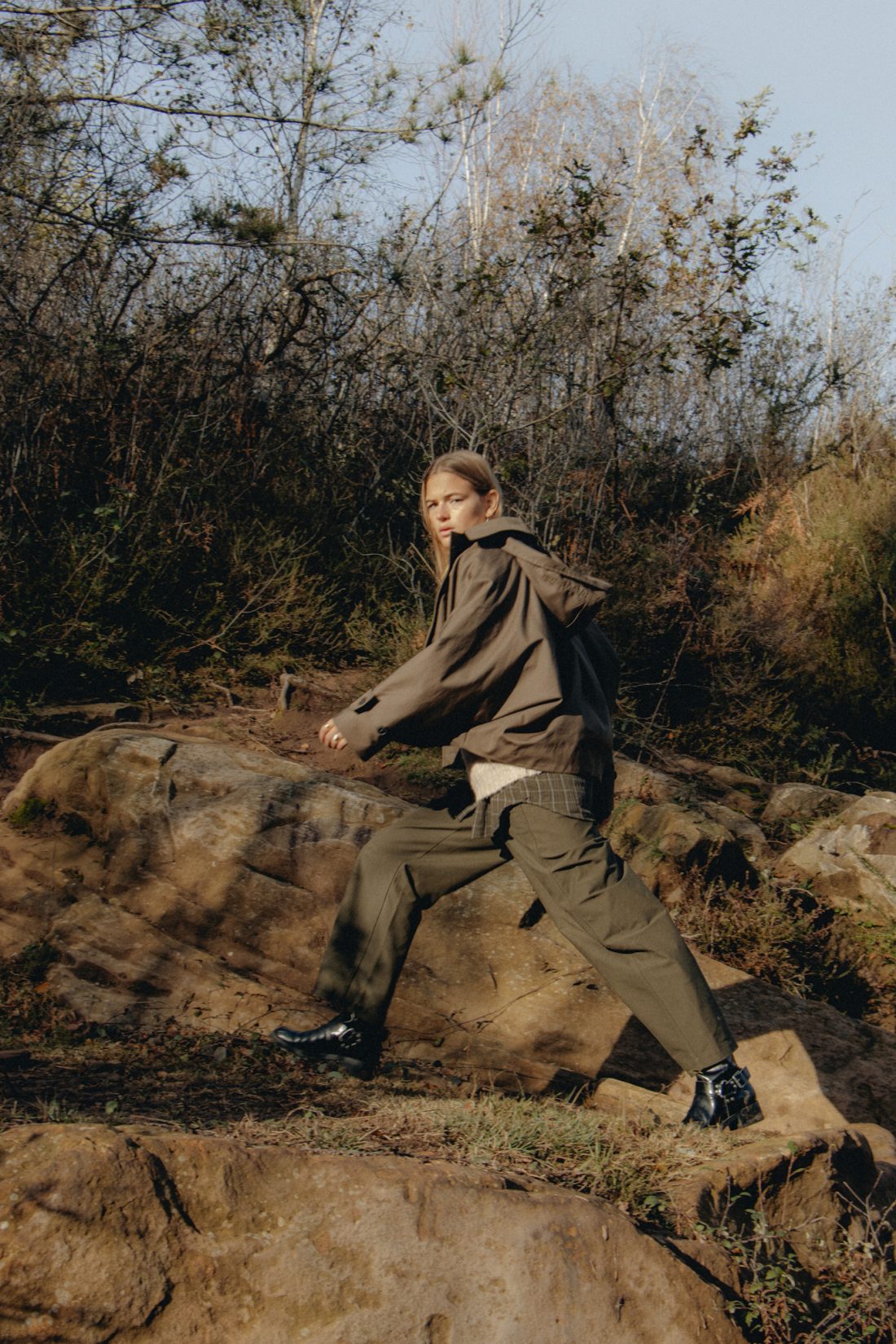 Fashion photography of a woman at a French Basque Country