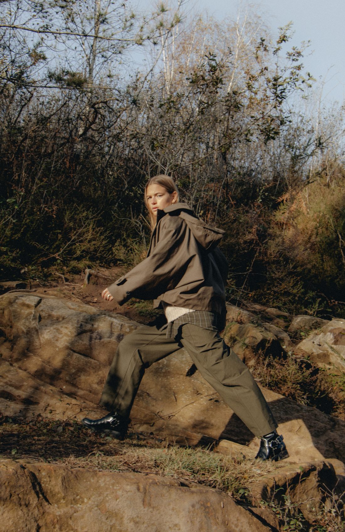 Fashion photography of a woman at a French Basque Country
