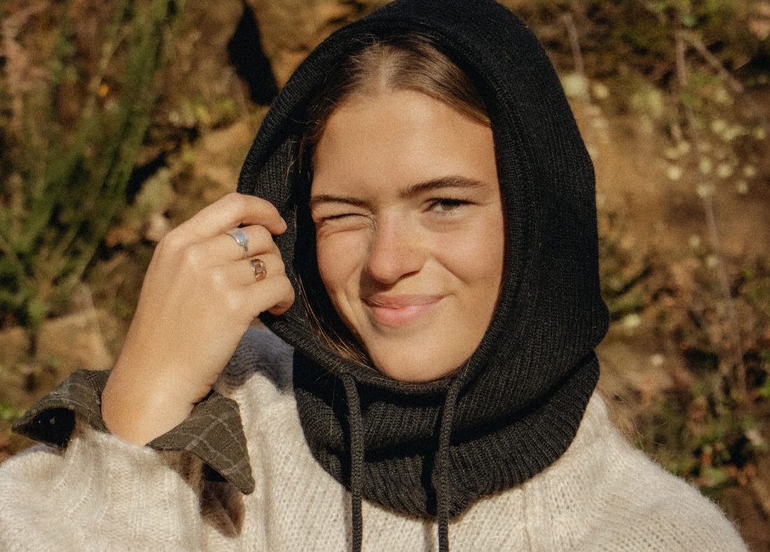 Fashion photography of a woman at a French Basque Country