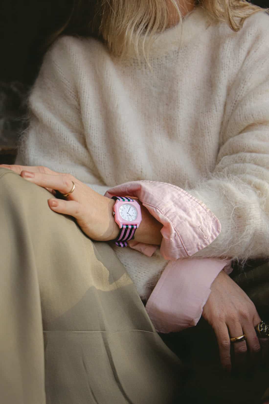 Product photography of a watch from the brand Mini Kyomo